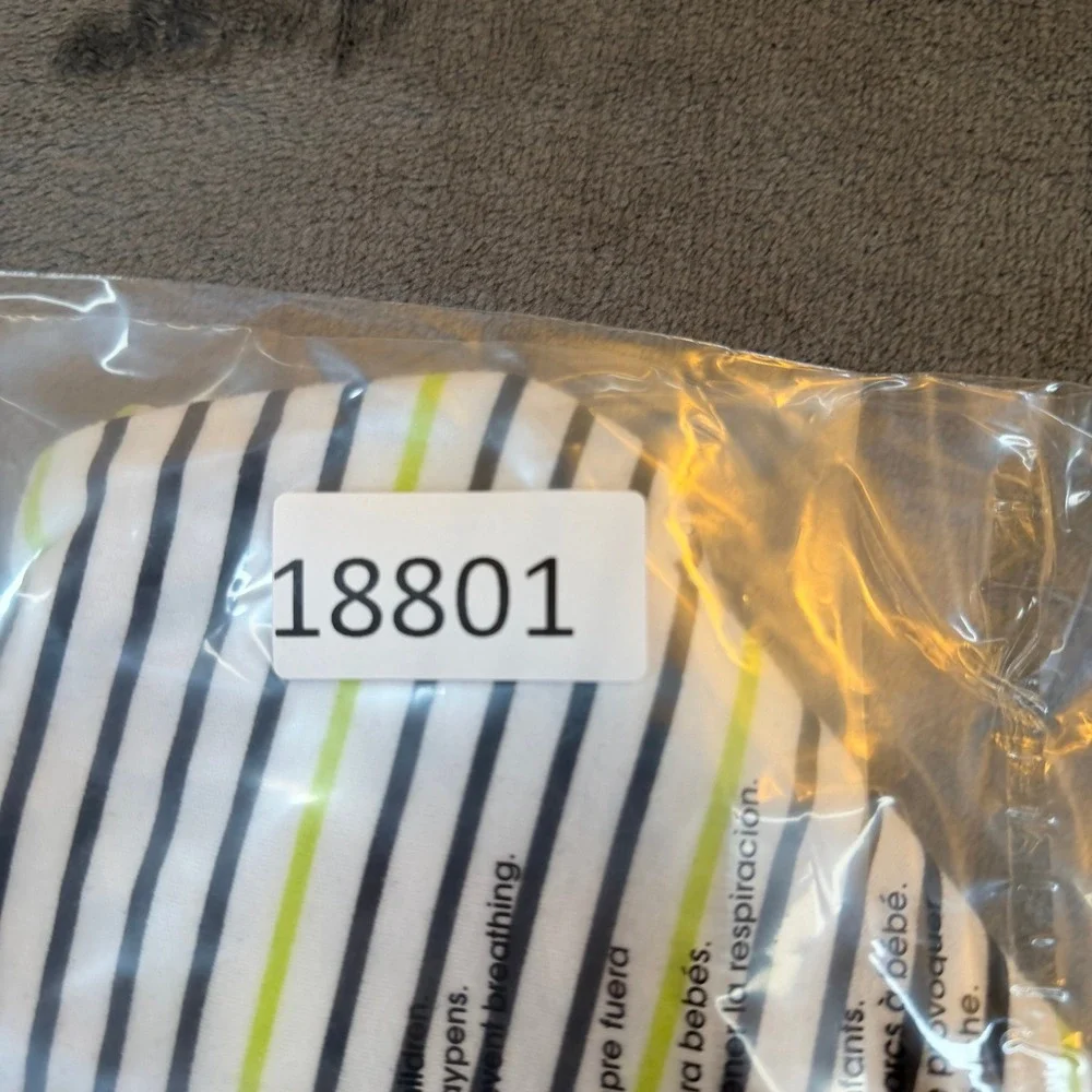 Disney Mickey Mouse Bodysuit Kids‎ 6-9 Months White Striped Handsome Graphic